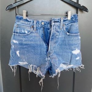 Abercrombie & Fitch Natural Rise Denim Short